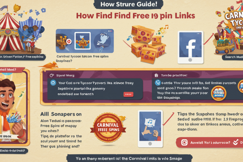 How to Find Carnival Tycoon Free Spin Links on Social Media