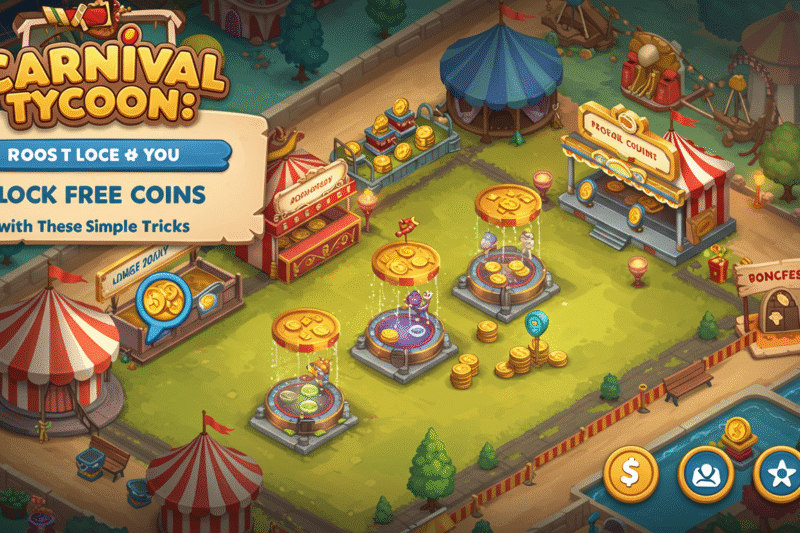 Carnival Tycoon: Unlock Free Coins with These Simple Tricks