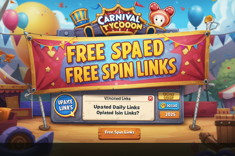 Carnival Tycoon Free Spin Links: Updated Daily for 2025